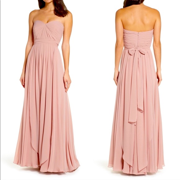 Jenny Yoo Dresses & Skirts - Jenny Yoo Mira blush color convertible bridesmaid dress with sash